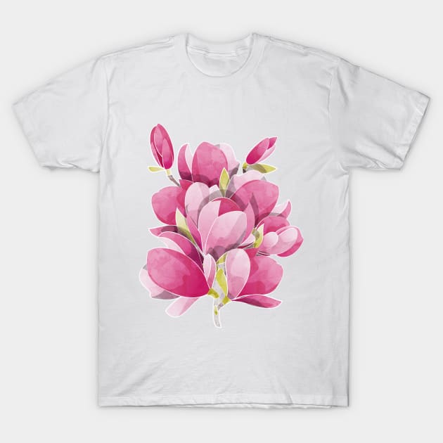 Magnolia spring bloom T-Shirt by SelmaCardoso